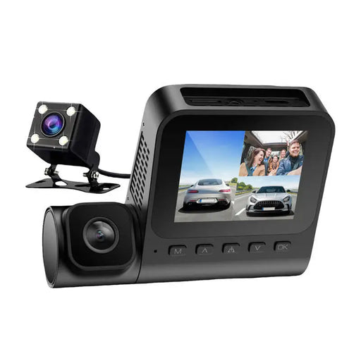 1080p front camera 1080p indoor camera and VGA rear camera Azdome V600-3CH G-sensor - Video recorders<<<Video