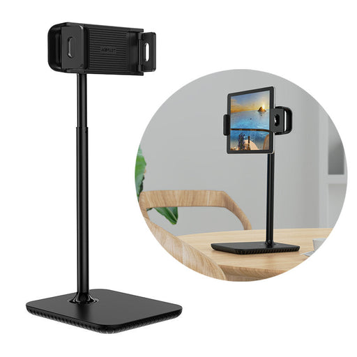 Acefast telescopic phone and tablet holder (135-230mm wide) for the desk 360 ° black (E4 black) - Cell phone