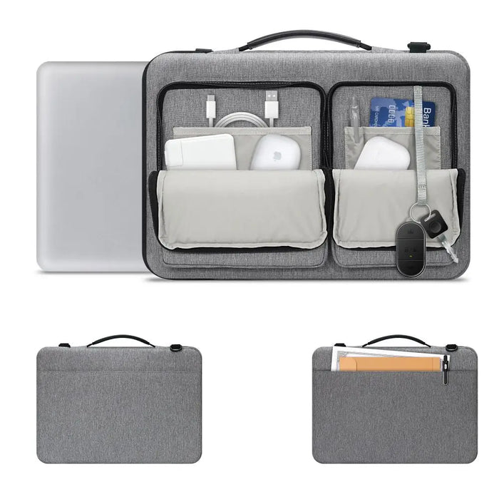 15-16 Tech-Protect Defender Bag Laptop Bag - Gray - Laptop bags<<<HurtelXML