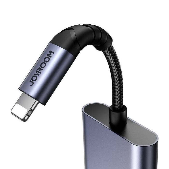 2-in-1 Audio adapter Joyroom SY-L02 Lightning to Double Lightning (black) - Audio adapters<<<GSM