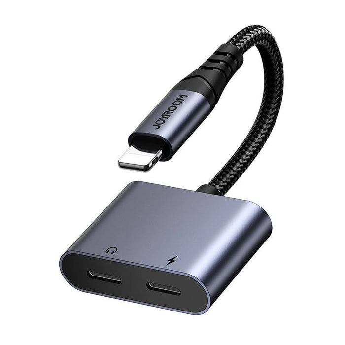 2-in-1 Audio adapter Joyroom SY-L02 Lightning to Double Lightning (black) - Audio adapters<<<GSM