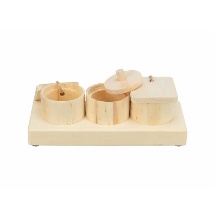2-In-1 Treat Dispenser Toy for Pets Trixie Wood 15 × 4,5 × 6 CM - Домашни Животни<<<Дом