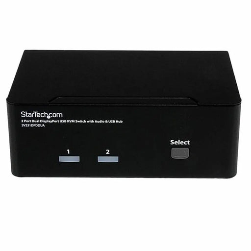 2-Port KVM Switch Startech SV231DPDDUA Black - Компютър Кабели и адаптери<<<Компютри| Електроника<<<BigBuy&&&Switch