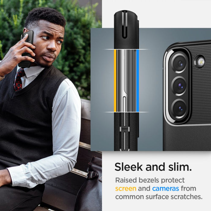 Spigen Rugged Armor Case for Samsung Galaxy S22 - Matte Black - Cell phone cases and covers<<<HurtelXML