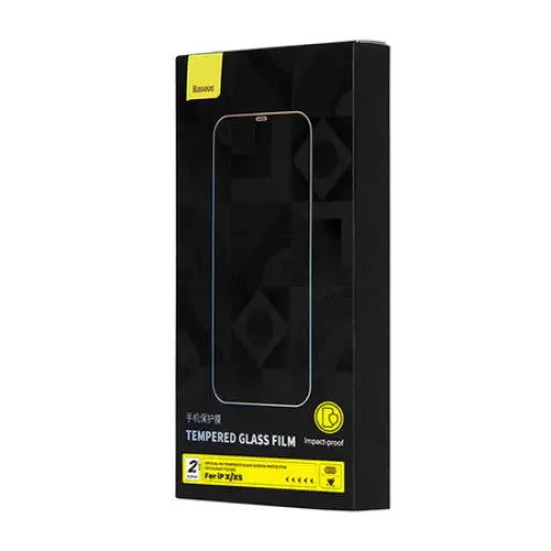 2x Baseus Crystal Tempered Glass 0.3mm for iPhone X/XS - For smartphones<<<Tempered glass and screen protectors<<<GSM