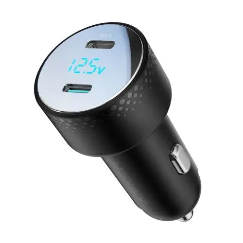 2x USB C 70W car charger with LED display Joyroom JR-CCD02 - black - Car charger<<<Основна<<<DunaXML&&&Car