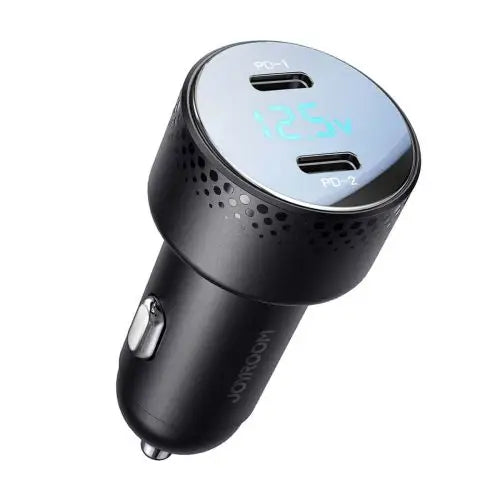 2x USB C 70W car charger with LED display Joyroom JR-CCD02 - black - Car charger<<<Основна<<<DunaXML&&&Car