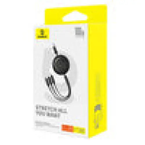 3-in-1 Baseus Free2Draw USB to M + L + C 100W cable 1.1 m (black) - Combo Cables<<<USB cables<<<GSM