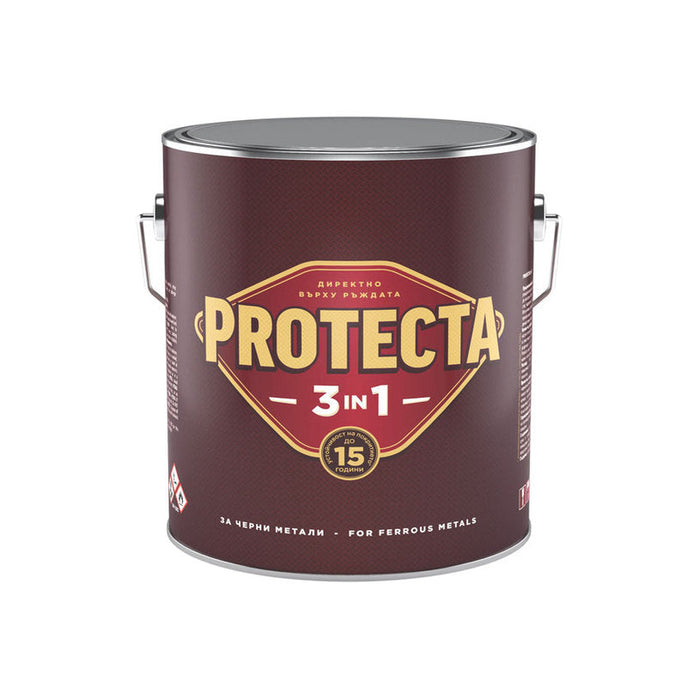 3 IN 1 ENAMEL LACQUER 2.5 L LIGHT BEIGE COLOR PROTECTA - Алкидни и водоразтворими<<<Бои за метал и дърво<<<Бои и