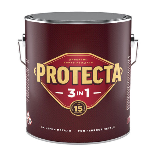 3 IN 1 ENAMEL LACQUER 2.5 L WHITE COLOR PROTECTA - Алкидни и водоразтворими<<<Бои за метал и дърво<<<Бои и