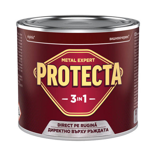 3 IN 1 ENAMEL LACQUER 500 ML CHERRY RED COLOR PROTECTA - Алкидни и водоразтворими<<<Бои за метал и дърво<<<Бои и