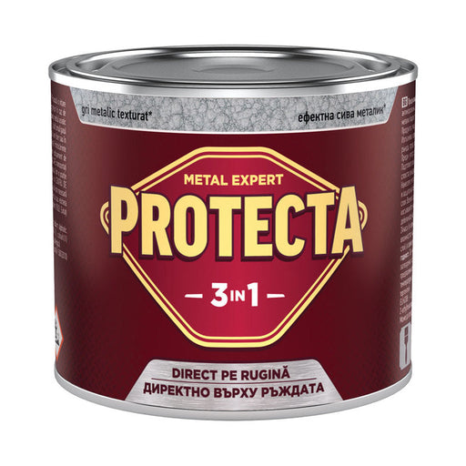 3 IN 1 ENAMEL LACQUER 500 ML COLOR DARK GRAY METALLIC PROTECTA - Алкидни и водоразтворими<<<Бои за метал и дърво<<<Бои