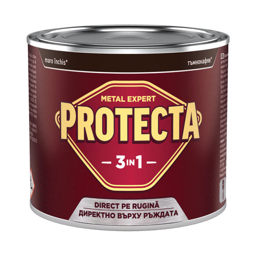 3 IN 1 ENAMEL LACQUER 500 ML DARK BROWN COLOR PROTECTA - Алкидни и водоразтворими<<<Бои за метал и дърво<<<Бои и