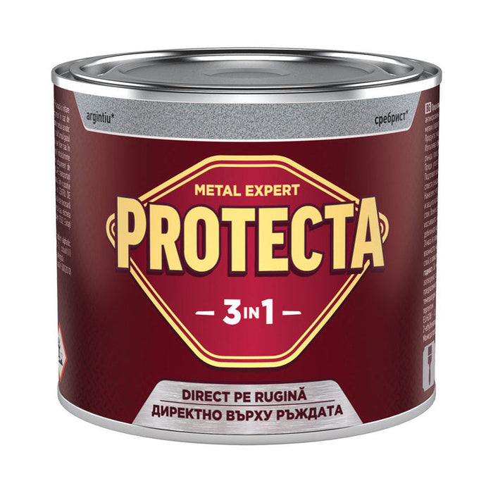 3 IN 1 ENAMEL LACQUER 500 ML DARK SILVER COLOR PROTECTA - Алкидни и водоразтворими<<<Бои за метал и дърво<<<Бои и