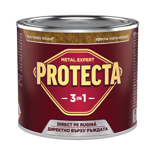 3 IN 1 ENAMEL POLISH 500 ML COLOR GOLD METALLIC PROTECTA - Алкидни и водоразтворими<<<Бои за метал и дърво<<<Бои и