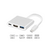 3-Port USB-C Hub MacLean MCTV-840 Silver - AdaptersKBA-ADA<<<Cables and adaptersKBA<<<ActionPL&&&Компютър Мрежи и