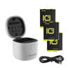 3-slot waterproof charger Telesin Allin box for GoPro Hero 9 / Hero 10 / Hero 11 / Hero 12 + 3 batteries