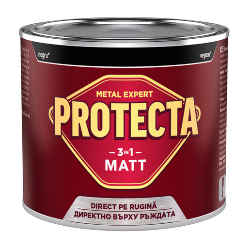 3B1 MAT BLACK 500 ML PROTECTA - Алкидни и водоразтворими<<<Бои за метал и дърво<<<Бои и лакове<<<Praktiker&&&Бои за