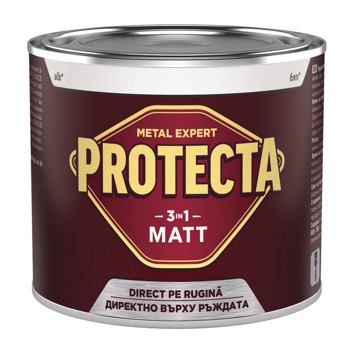 3B1 MAT WHITE 500 ML PROTECTA - Алкидни и водоразтворими<<<Бои за метал и дърво<<<Бои и лакове<<<Praktiker&&&Бои за