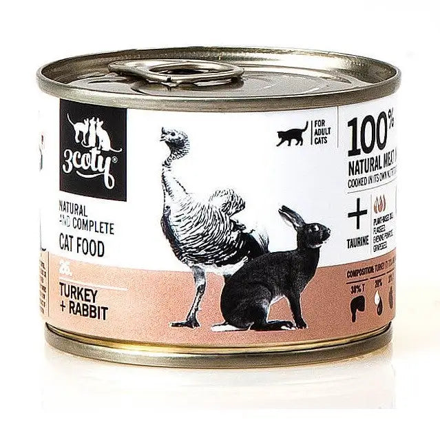 3COTY 26. Turkey and rabbit - wet cat food - 180g - Wet foodDLK-KAM<<<For the catDLK<<<ActionPL