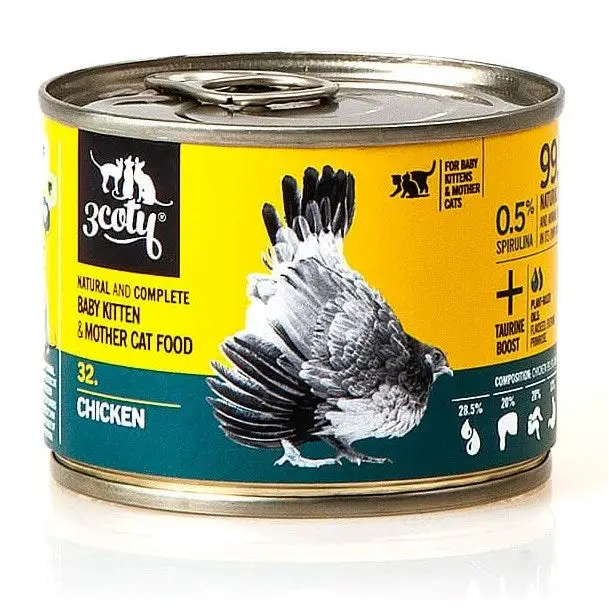 3COTY 32. Chicken Baby&Mother - wet cat food - 180g - Wet foodDLK-KAM<<<For the catDLK<<<ActionPL