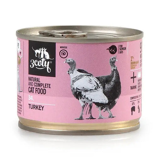 3COTY 34. Turkey Senior - wet cat food - 180g - Wet foodDLK-KAM<<<For the catDLK<<<ActionPL