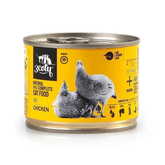 3COTY 48. Chicken with spirulina - wet cat food - 180g - Wet foodDLK-KAM<<<For the catDLK<<<ActionPL