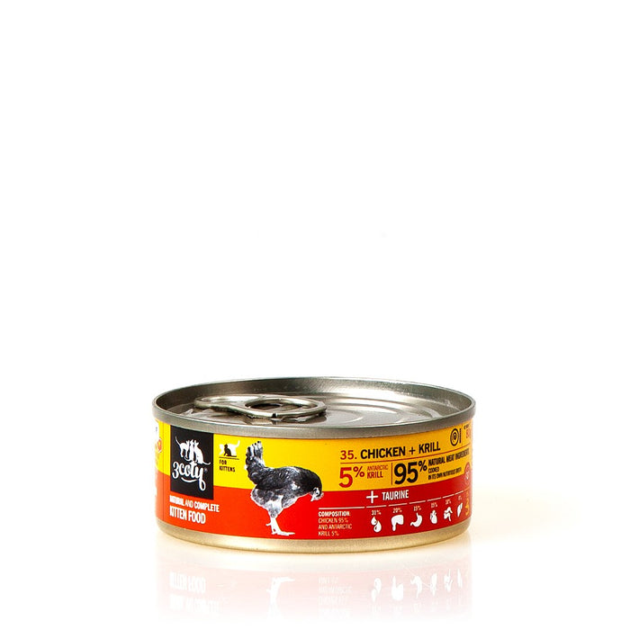 3COTY Chicken with krill For kittens - wet cat food - 80g