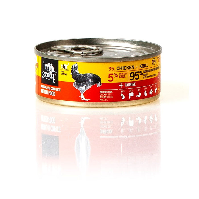3COTY Chicken with krill For kittens - wet cat food - 80g