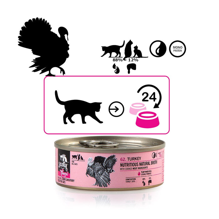 3COTY Turkey Cheers! - wet cat food - 75g