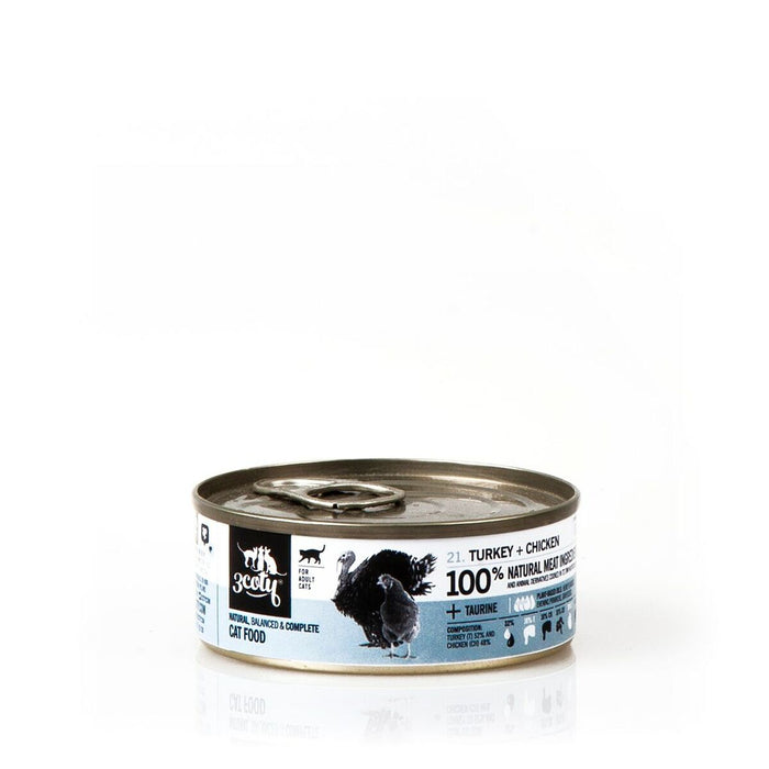 Cat food 3COTY Turkey 80 g