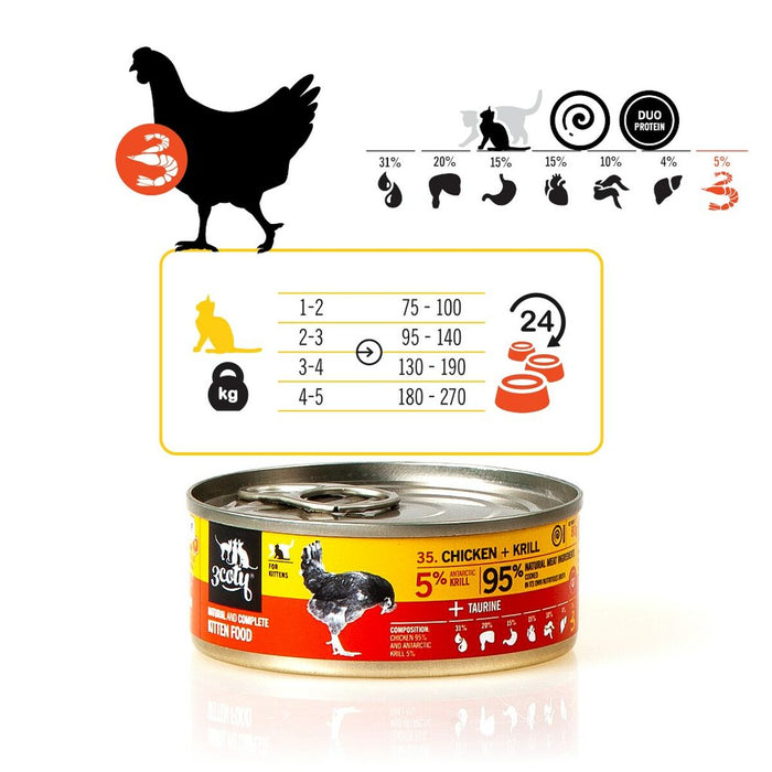 Cat food 3COTY Chicken 80 g