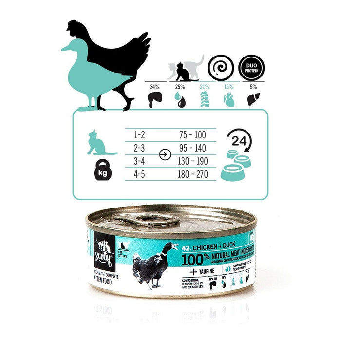 Cat food 3COTY Chicken 80 g