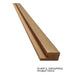 3D MDF RIGHT END PROFILE MEBELISTIKA TRIPLE 2.8 M - Аксесоари за стенни панели<<<Стенни и таванни панели<<<Подови и