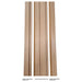 3D MDF RIGHT END PROFILE MEBELISTIKA TWIN 2.8 M - Аксесоари за стенни панели<<<Стенни и таванни панели<<<Подови и