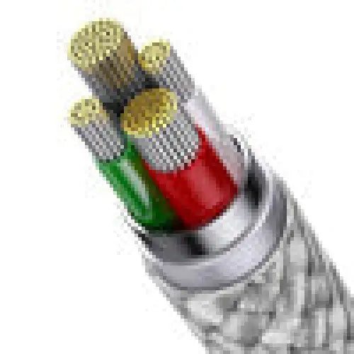 3in1 USB cable Baseus StarSpeed Series USB-C + Micro + Lightning 3,5A 1.2m (White) - Combo Cables<<<USB cables<<<GSM