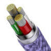 3in1 USB cable Baseus StarSpeed Series USB-C + Micro + Lightning 3,5A 1.2m (Purple) - Combo Cables<<<USB cables<<<GSM
