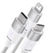 3in1 USB cable Baseus StarSpeed Series USB-C + Micro + Lightning 3,5A 1.2m (White) - Combo Cables<<<USB cables<<<GSM
