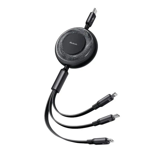 3in1 USB to USB-C / Lightning / Micro USB Cable Mcdodo CA-5220 1.2m (Black) - Combo Cables<<<USB cables<<<GSM