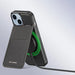 3in1 Wallet Case with Stand for iPhone 15 MagSafe RFID Blocking Dux Ducis Rafi Mag - Black - Cell phone cases