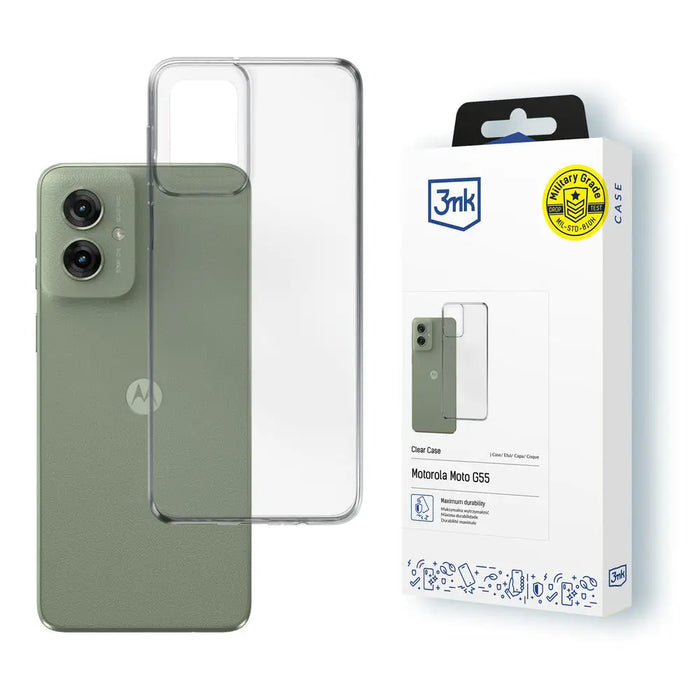 3mk Clear Case for Motorola Moto G55 5G - transparent - *Kategoria tymczasowa<<<HurtelXML