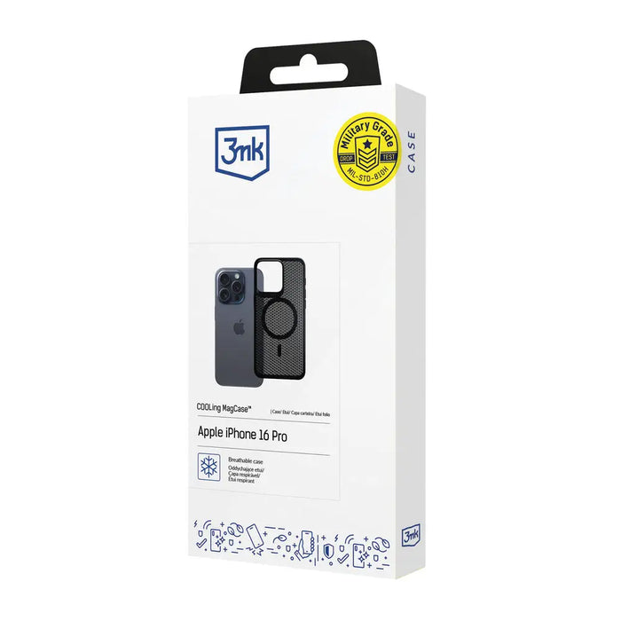 3mk COOLing MagCase for Apple iPhone 16 Pro - Black - *Kategoria tymczasowa<<<HurtelXML