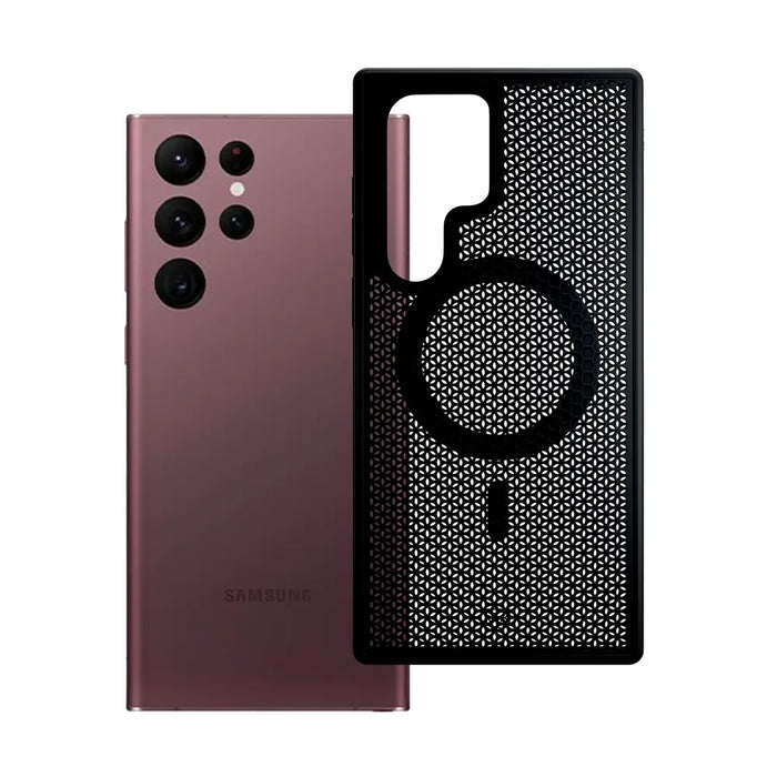 3mk COOLing MagCasena Samsung Galaxy S22 Ultra 5G Case - Black - *Kategoria tymczasowa<<<HurtelXML