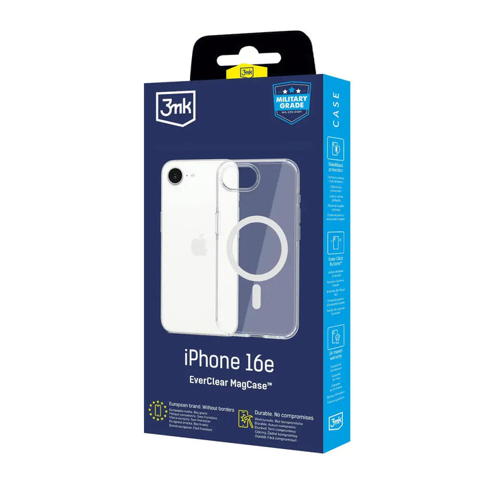 3mk EverClear MagCase for Apple iPhone 16E - transparent - *Kategoria tymczasowa<<<HurtelXML
