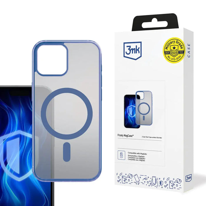 3mk Frosty MagCase Blue Case for Apple iPhone 12 Pro Max - Transparent - *Kategoria tymczasowa<<<HurtelXML