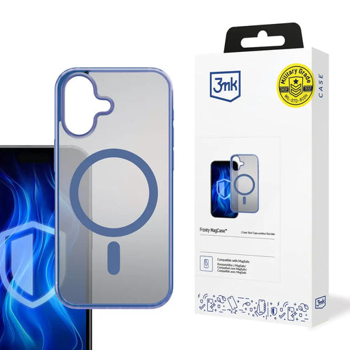 3mk Frosty MagCase Blue Case for Apple iPhone 16 Plus - Transparent - *Kategoria tymczasowa<<<HurtelXML