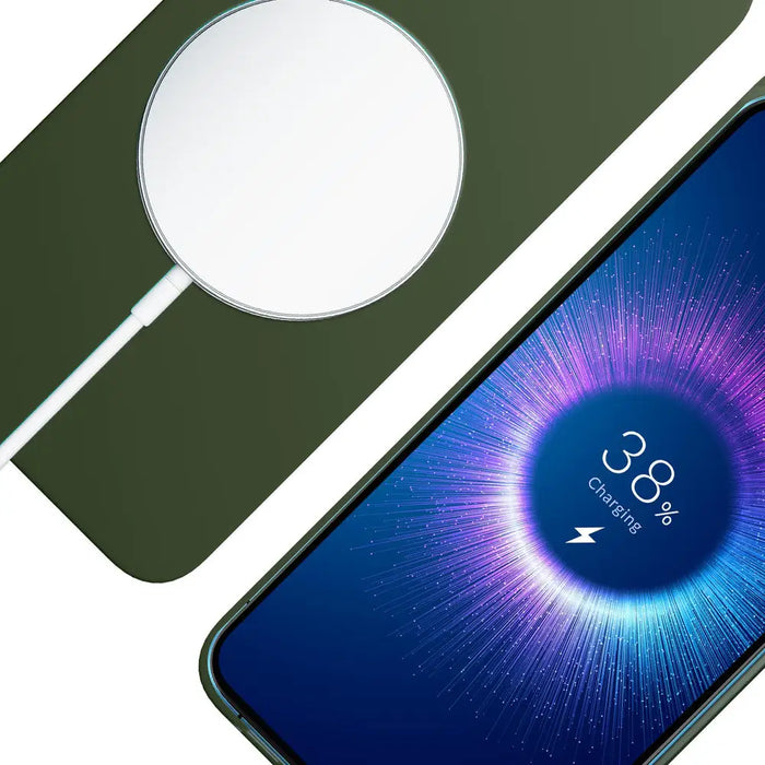 3mk Hardy MagSilicone Case for Apple iPhone 15 - Green - *Kategoria tymczasowa<<<HurtelXML