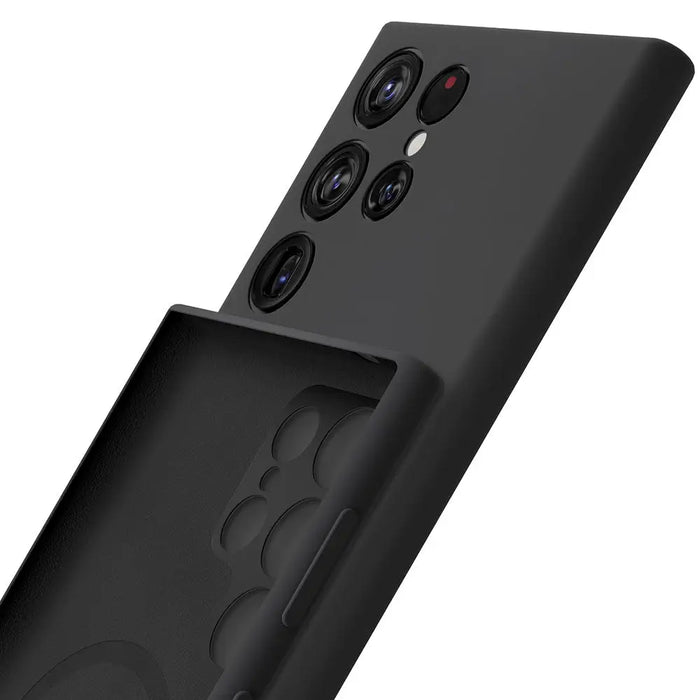 3mk Hardy MagSilicone Case for Samsung Galaxy S24 Ultra - Black - *Kategoria tymczasowa<<<HurtelXML