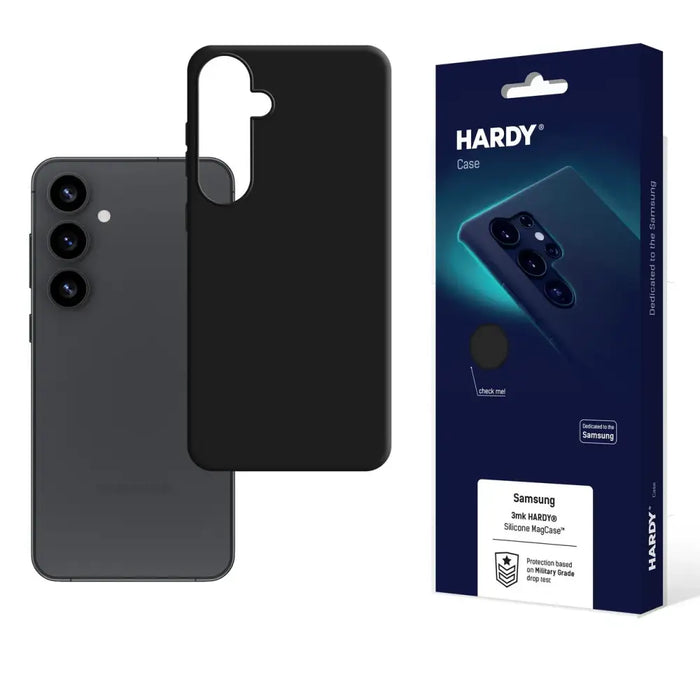 3mk Hardy MagSilicone Case for Samsung Galaxy S25+ - Black - Cell phone cases and covers<<<HurtelXML