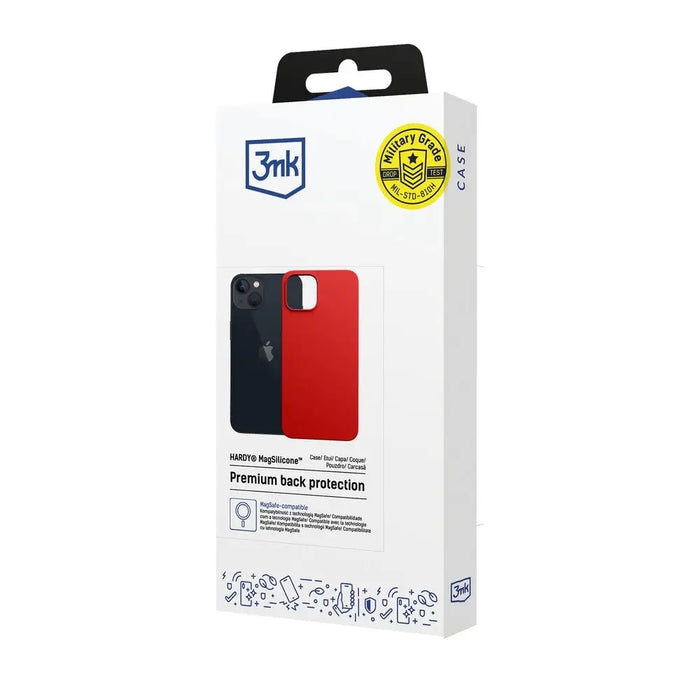3mk Hardy MagSilicone iPhone 13 Case - Red - *Kategoria tymczasowa<<<HurtelXML
